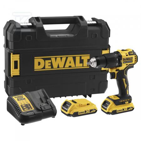 Wiertarko-wkrętarka udarowa 18V 65Nm 2x2,0Ah DCD709D2T-QW DeWalt
